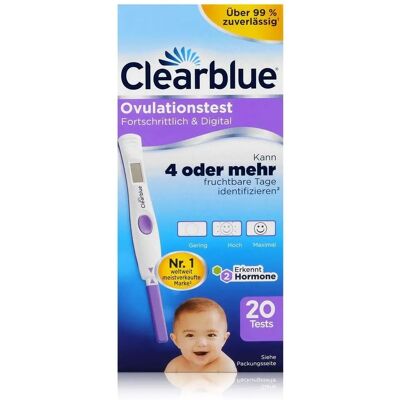Clearblue Ovulationstest - Erkennt 4+ fruchtbare Tage Clearblue Ovulationstest - Erkennt 4+ fruchtbare Tage