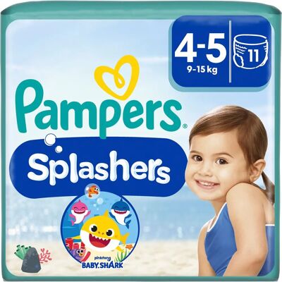 Pampers Splashers Größe 4-5 (9-15 kg) - 11 Stk. Pampers Splashers Größe 4-5 (9-15 kg) - 11 Stk.
