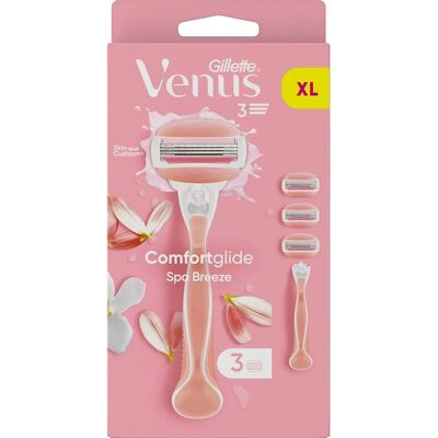 Gillette Venus ComfortGlide Breeze - Machine d'épilation - Comprend 3 recharges de lames Gillette Venus ComfortGlide Breeze - Machine d'épilation - Comprend 3 recharges de lames