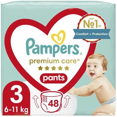 Pampers Premium Care Pants Μέγεθος 3 - Πάνες Pampers Premium Care Pants Μέγεθος 3 - Πάνες
