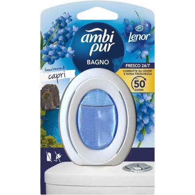 Ambi Pur Capri Profumatore per bagno non elettrico - 2 ricariche Ambi Pur Capri Profumatore per bagno non elettrico - 2 ricariche