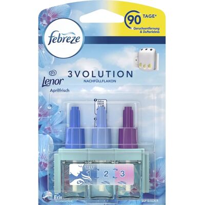 Febreze Lenor Aprilfrisch 3Volution Désodorisant - 90 jours de fraîcheur, 20ml - Publicité Febreze Lenor Aprilfrisch 3Volution Désodorisant - 90 jours de fraîcheur, 20ml - Publicité