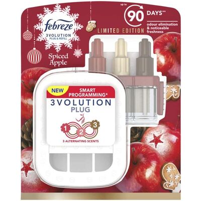 Febreze 3Volution - Air Freshener - Spiced Apple - Plug & Refill - Starter Kit - Limited Febreze 3Volution - Air Freshener - Spiced Apple - Plug & Refill - Starter Kit - Limited