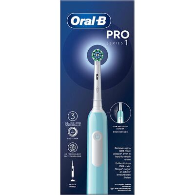 Brosse à dents électrique Oral-B Pro Series 1 - Bleu - Brosse à dents électrique - Publicité Brosse à dents électrique Oral-B Pro Series 1 - Bleu - Brosse à dents électrique - Publicité