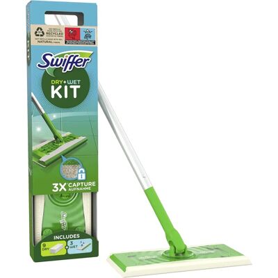 Swiffer Compleet Stofzuigerset - 9 Droge + 3 Vochtige Doeken Swiffer Compleet Stofzuigerset - 9 Droge + 3 Vochtige Doeken