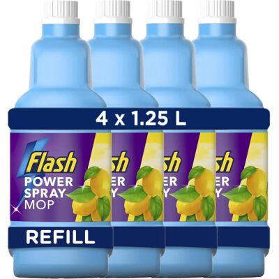 Flash Powermop Refill 1.25L Multi-Surface - Cleaning Solution Pack of 4 Flash Powermop Refill 1.25L Multi-Surface - Cleaning Solution Pack of 4