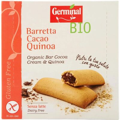 Barra de Quinoa Germinal - Rellena de cacao orgánico sin gluten - 6 x 30g Barra de Quinoa Germinal - Rellena de cacao orgánico sin gluten - 6 x 30g