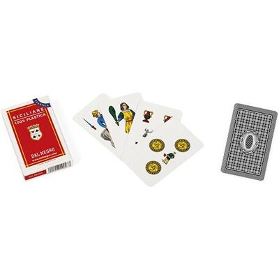 Dal Negro Modèle 015010 Cartes Siciliennes en Plastique - 40 pcs - Publicité Dal Negro Modèle 015010 Cartes Siciliennes en Plastique - 40 pcs - Publicité