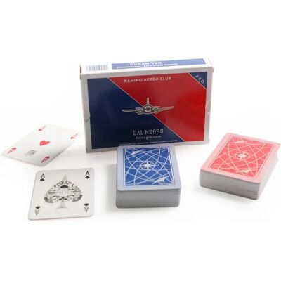 Carte da Gioco Doppie Aero Club Dal Negro - PVC Resistente all'Acqua Carte da Gioco Doppie Aero Club Dal Negro - PVC Resistente all'Acqua