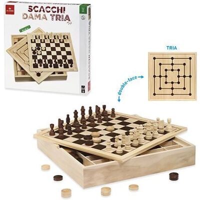 Set di Scacchi Dal Negro - Classico 3-in-1 Set di Scacchi Dal Negro - Classico 3-in-1