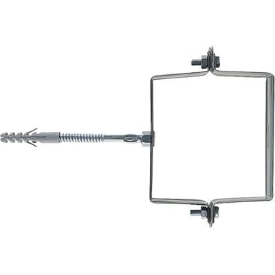 Collare quadrato Fischer per tubo piovale - 80mm - Zincato Collare quadrato Fischer per tubo piovale - 80mm - Zincato
