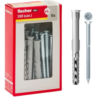 Kit di Tasselli e Viti Fischer - 8x80mm, Profondità Ridotta, Approvato ETA Kit di Tasselli e Viti Fischer - 8x80mm, Profondità Ridotta, Approvato ETA