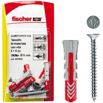 Fischer Duopower 8 s k Mocowanie - Ciężki kołek ścienny Fischer Duopower 8 s k Mocowanie - Ciężki kołek ścienny