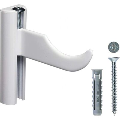 Mensola radiatore Fischer TX - Regolabile per radiatori tubolari - Bianco Mensola radiatore Fischer TX - Regolabile per radiatori tubolari - Bianco