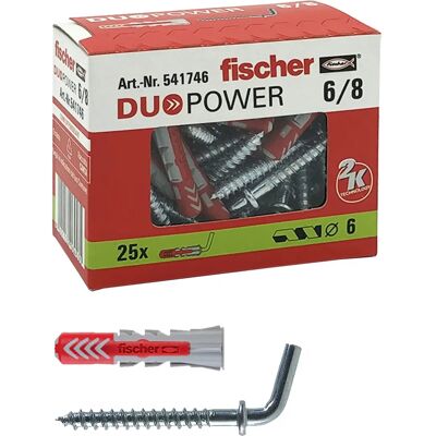 Kotwa nylonowa Fischer Duopower 6/8 - Wysoka nośność Kotwa nylonowa Fischer Duopower 6/8 - Wysoka nośność