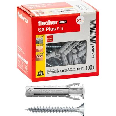 Fischer Modello 5X25 Tassello in nylon con vite - Tassello Fischer Modello 5X25 Tassello in nylon con vite - Tassello