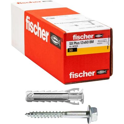 Fischer Kołek - SX Plus-BM 12x60mm - Ciężkie obciążenie Fischer Kołek - SX Plus-BM 12x60mm - Ciężkie obciążenie