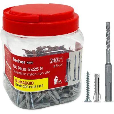 Fischer Propack sx Plus 5 s - Zestaw kołków wysokiej wytrzymałości Fischer Propack sx Plus 5 s - Zestaw kołków wysokiej wytrzymałości