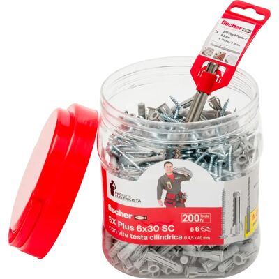 Fischer Propack Elettricista sx Plus 6x30 - Wkręt rozporowy Fischer Propack Elettricista sx Plus 6x30 - Wkręt rozporowy