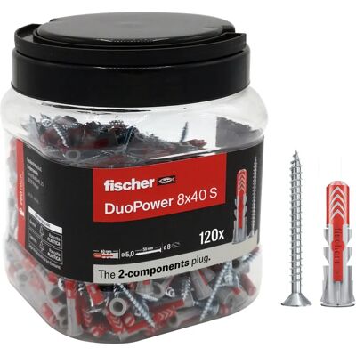 Fischer 8x40 dübellek és csavarok - 120 db Fischer 8x40 dübellek és csavarok - 120 db