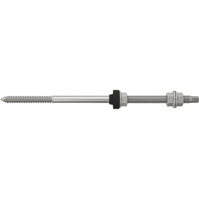 Fischer M10x250 mm Podwójny gwint śruba - Stal & EPDM-uszczelka Fischer M10x250 mm Podwójny gwint śruba - Stal & EPDM-uszczelka