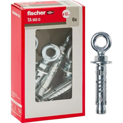 Fischer M8 Anker stalowy z oczkiem - Beton, 6 szt Fischer M8 Anker stalowy z oczkiem - Beton, 6 szt