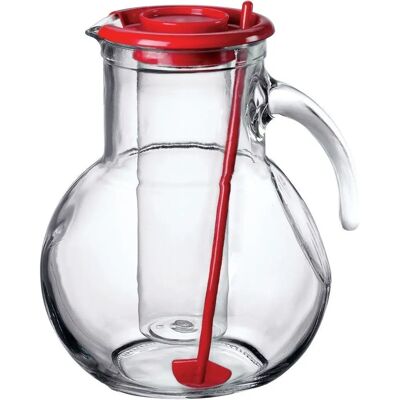 Bormioli Rocco - Kufra - 2 L - Tappo rosso - Caraffa Bormioli Rocco - Kufra - 2 L - Tappo rosso - Caraffa