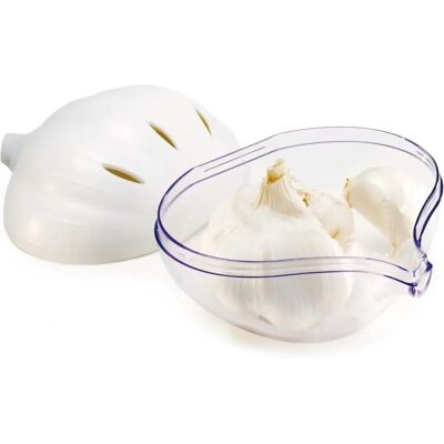 Snips Garlic Keeper - Keeps garlic fresh longer, Transparent, Ventilated, Made in Italy Snips Garlic Keeper - Keeps garlic fresh longer, Transparent, Ventilated, Made in Italy