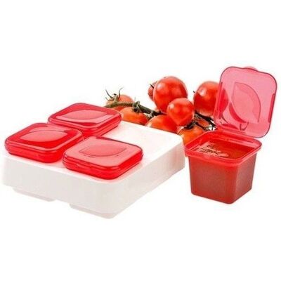 Snips Mehrfarbig Gefrierbehälter-Set - 4 Kleine 100ml Behälter Snips Mehrfarbig Gefrierbehälter-Set - 4 Kleine 100ml Behälter