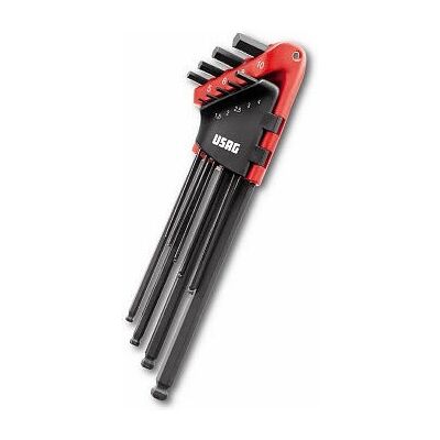 Usag 280 XLTS/S9 - Hex Key Set - Extra Long Spherical Head - 9 pcs Usag 280 XLTS/S9 - Hex Key Set - Extra Long Spherical Head - 9 pcs