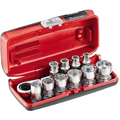 Usag U06100001 - Compact Socket Set with Reversible Ratchet Usag U06100001 - Compact Socket Set with Reversible Ratchet