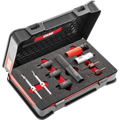 USAG U02720001 - Kit universale per rimuovere dadi e viti antifurto auto USAG U02720001 - Kit universale per rimuovere dadi e viti antifurto auto