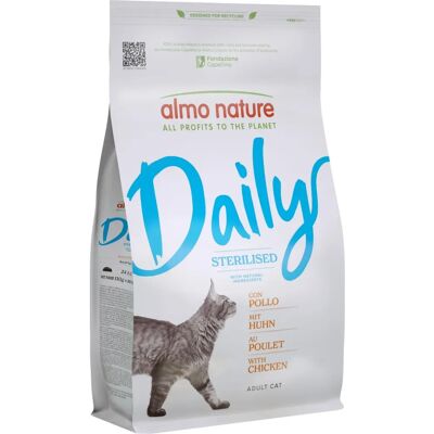 ALMO NATURE Crocchette giornaliere per gatti sterilizzati pollo 1,2 kg ALMO NATURE Crocchette giornaliere per gatti sterilizzati pollo 1,2 kg