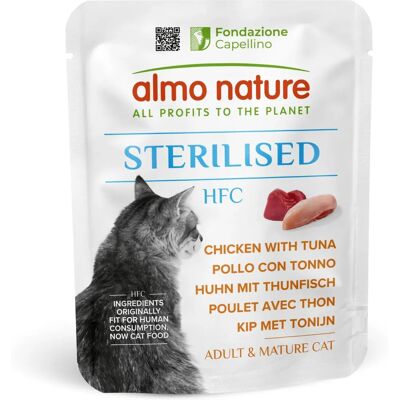 Almo Nature HFC Sterilised Csirke és tonhal nedves táp - Macska Almo Nature HFC Sterilised Csirke és tonhal nedves táp - Macska