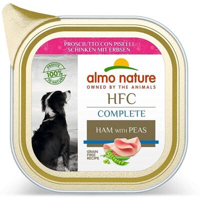 Almo Nature HFC Complete Cibo per Cani - Prosciutto & Piselli - 85g Almo Nature HFC Complete Cibo per Cani - Prosciutto & Piselli - 85g