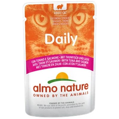 Almo Nature Nourriture pour Chats - Modèle 5274 - Humide, Thon & Saumon Almo Nature Nourriture pour Chats - Modèle 5274 - Humide, Thon & Saumon