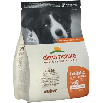 Almo Nature - Cibo Secco Holistico per Cani Salmone - Sacco da 2 kg Almo Nature - Cibo Secco Holistico per Cani Salmone - Sacco da 2 kg
