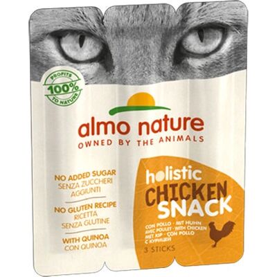 Almo Nature Holistic Snack Pollo - Crocchette Gatto/Perro - 3x5g Almo Nature Holistic Snack Pollo - Crocchette Gatto/Perro - 3x5g
