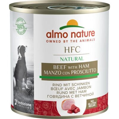Almo Nature Természetes marhahús és sonka Kutyaeledel - 290 g Almo Nature Természetes marhahús és sonka Kutyaeledel - 290 g