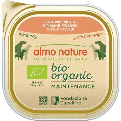 Almo Nature Lazac Kutyaeledel - Bio, 9x300g Almo Nature Lazac Kutyaeledel - Bio, 9x300g