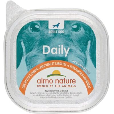 Almo Nature Menù Quotidiano per Cane PFC Vitello e Carote Almo Nature Menù Quotidiano per Cane PFC Vitello e Carote