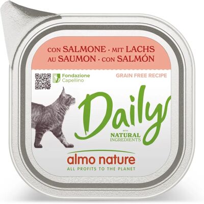 Almo Nature - Napi nedves macskaeledel lazac - 100g Almo Nature - Napi nedves macskaeledel lazac - 100g