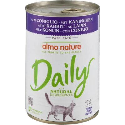 Almo Nature Macskaeledel - 12x400g Napi Menü Nyúl Almo Nature Macskaeledel - 12x400g Napi Menü Nyúl