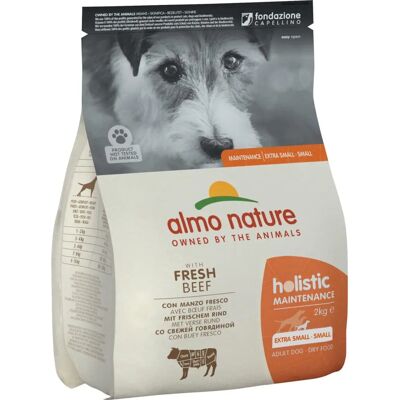 Almo Nature Kis kutyaeledel - Hipollergén, Marhahús & Lazac Almo Nature Kis kutyaeledel - Hipollergén, Marhahús & Lazac