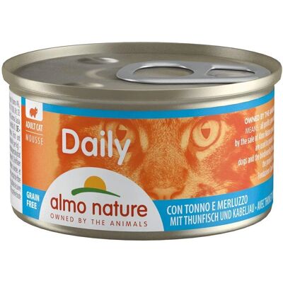 Nourriture pour Chat Almo Nature - Thon & Cabillaud en Mousse 85g - Publicité Nourriture pour Chat Almo Nature - Thon & Cabillaud en Mousse 85g - Publicité