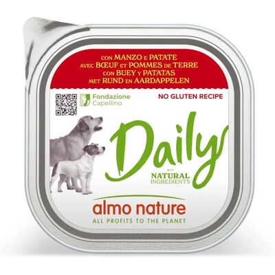 Almo Nature Daily Menu Hundefutter - Rind & Kartoffeln Almo Nature Daily Menu Hundefutter - Rind & Kartoffeln