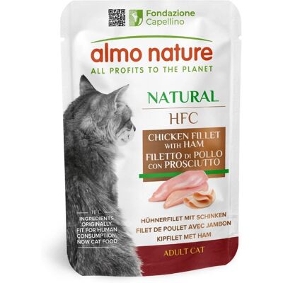Almo Nature Macskatáplálék - 55g Csomag - Természetes, Szőröspogók támogatása Almo Nature Macskatáplálék - 55g Csomag - Természetes, Szőröspogók támogatása