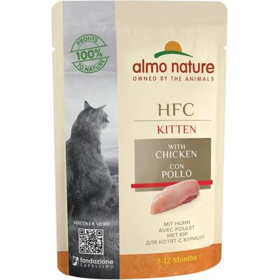 Almo Nature HFC Száraz Macskaeledel - Csirke, 24x55g Almo Nature HFC Száraz Macskaeledel - Csirke, 24x55g