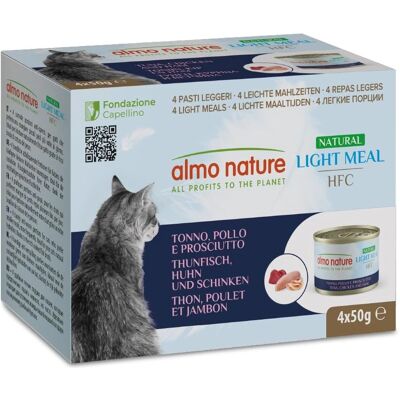 Almo Nature HFC Light Naturale Tonno Pollo Prosciutto Cibo Gatto Almo Nature HFC Light Naturale Tonno Pollo Prosciutto Cibo Gatto