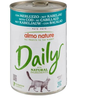 Almo Nature Daily Gatto Merluzzo - Cibo umido completo Almo Nature Daily Gatto Merluzzo - Cibo umido completo